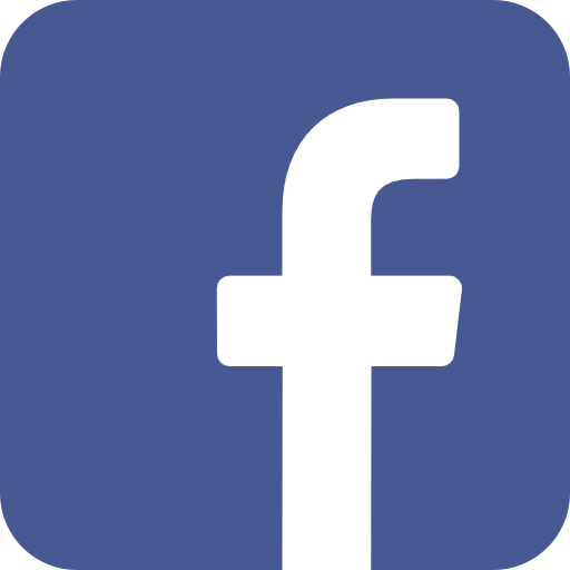 Facebook-Zeichen. Das aktive Symbol führt zu einer Facebook-Seite.